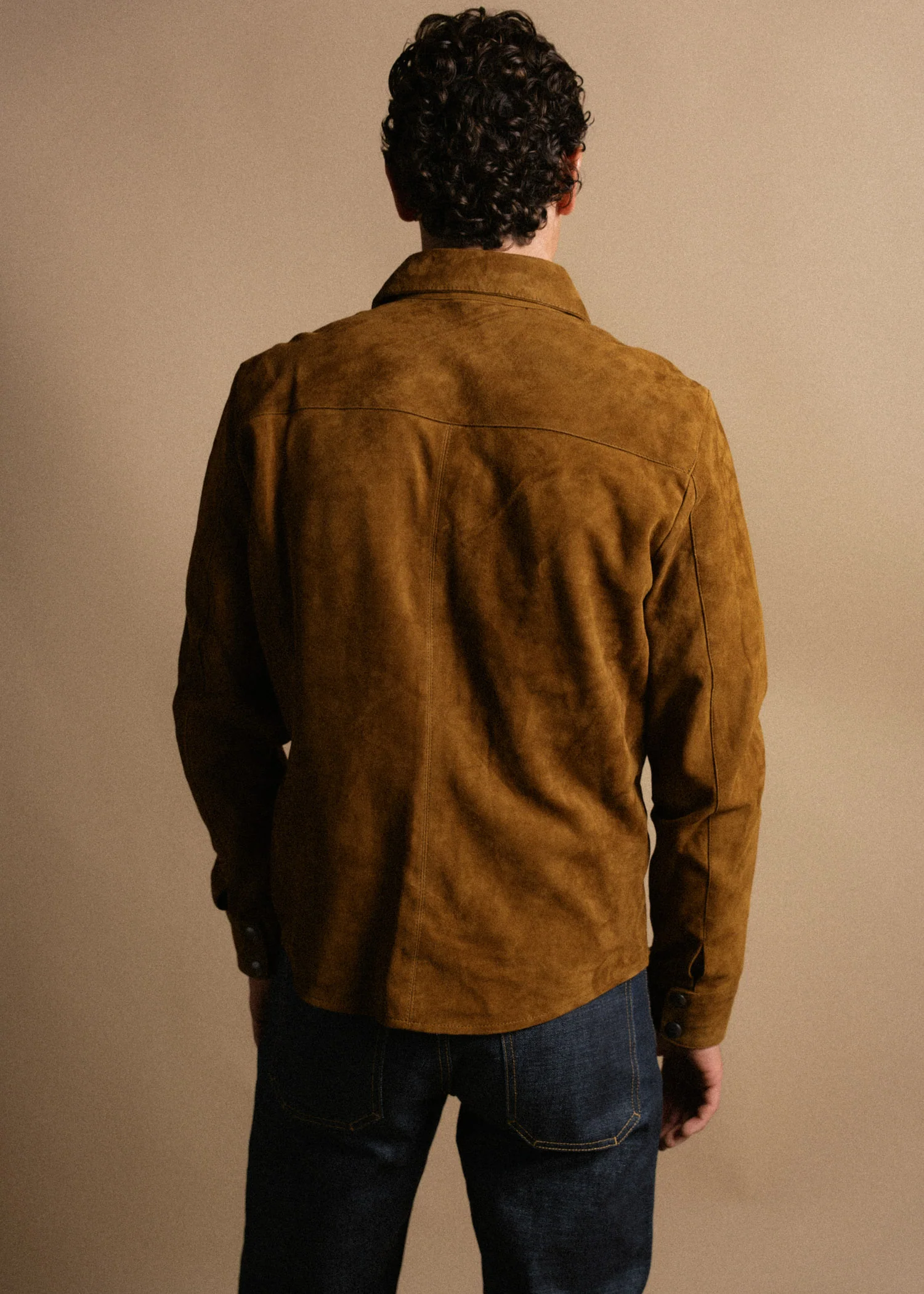 Goat Suede Roughneck Over Shirt - Image 6